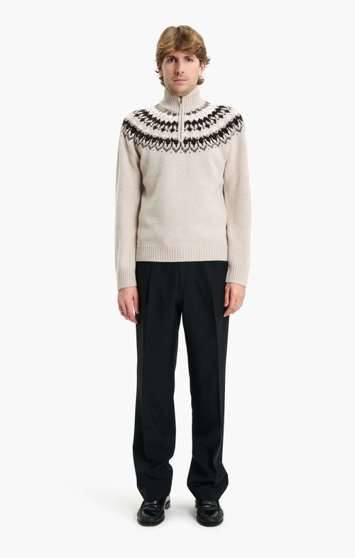 Mr Saint Gervais Sweater - Chai Farisle