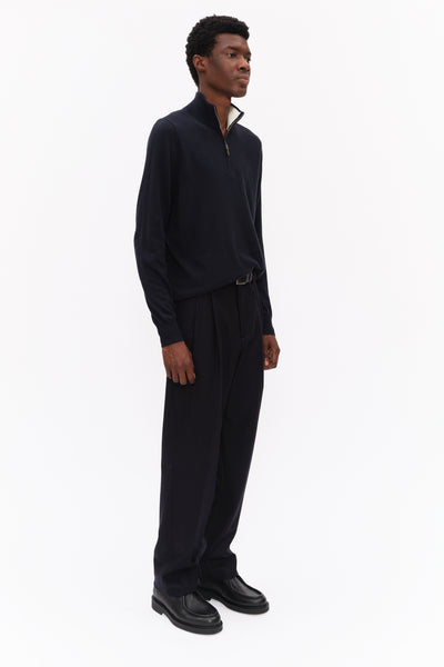 Mr Fenchurch Half Zip - Navy