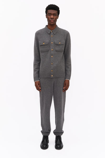 Mr Elliot Trousers- Granite Marl