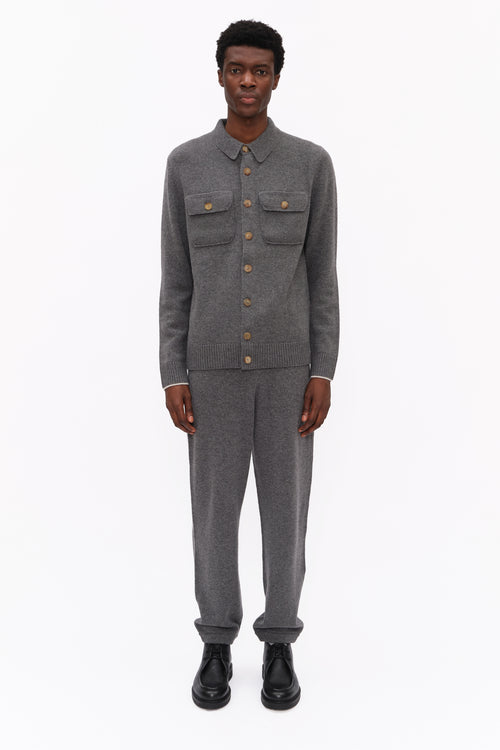 Mr Elliot Trousers- Granite Marl