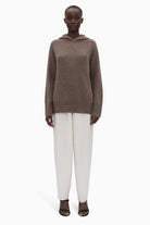 Rosalie cashmere Hoodie - Mushroom