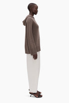 Rosalie cashmere Hoodie - Mushroom