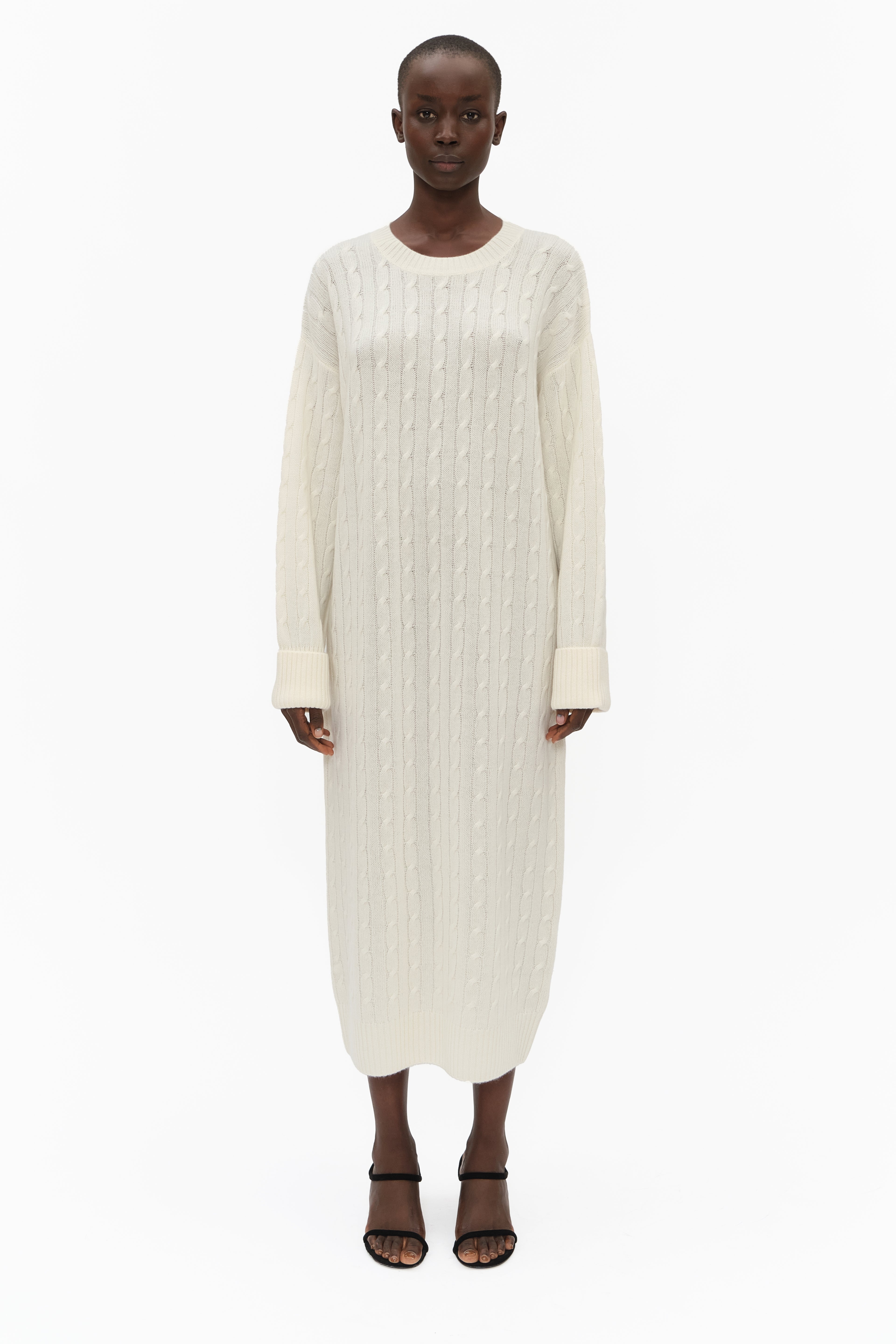 arch4 knit dresses Arch4 Coco ribbed cashmere midi dress - Women - Dark green Dresses