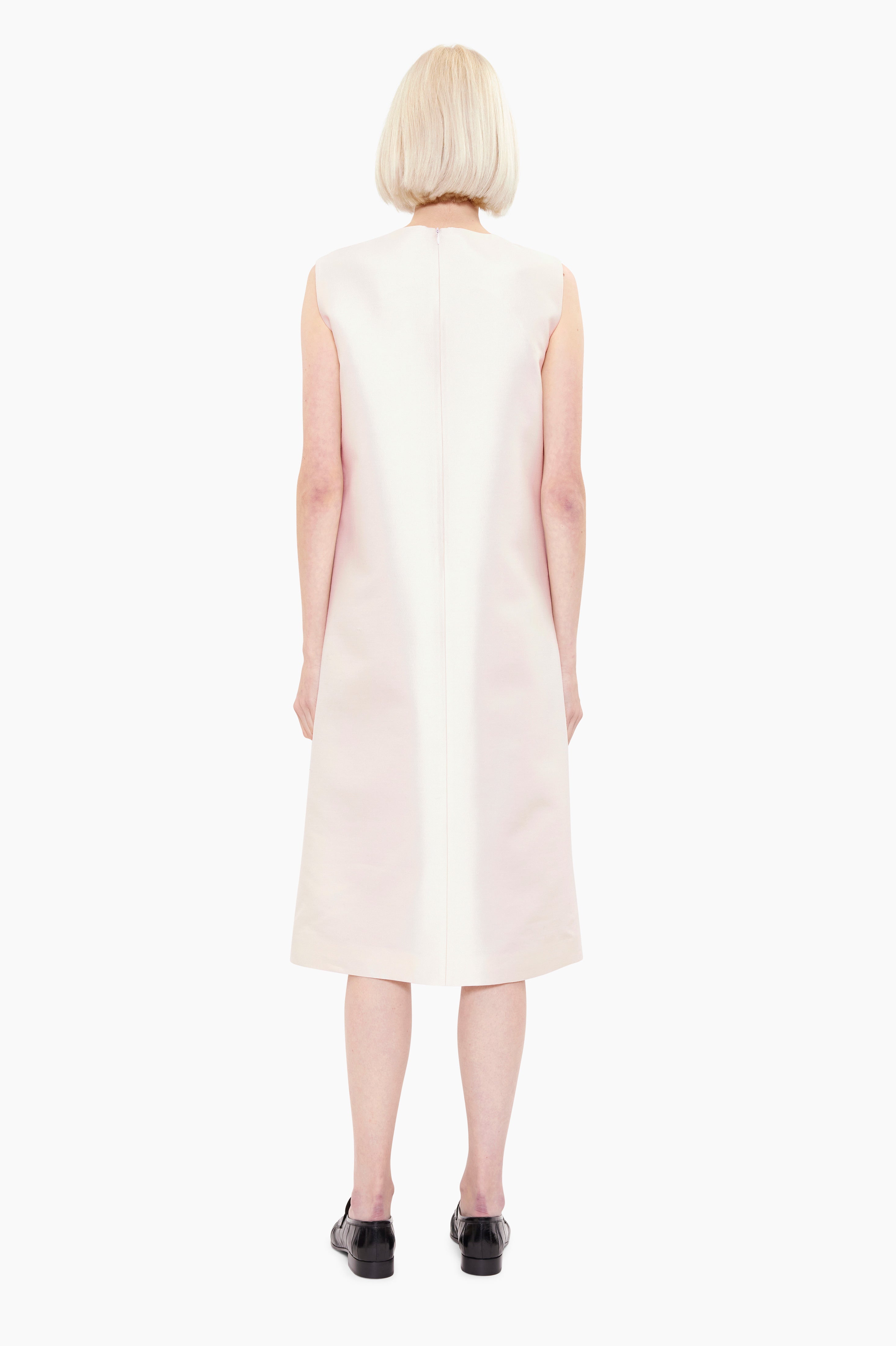 Maidstone cashmere Dress - Ivory – back view