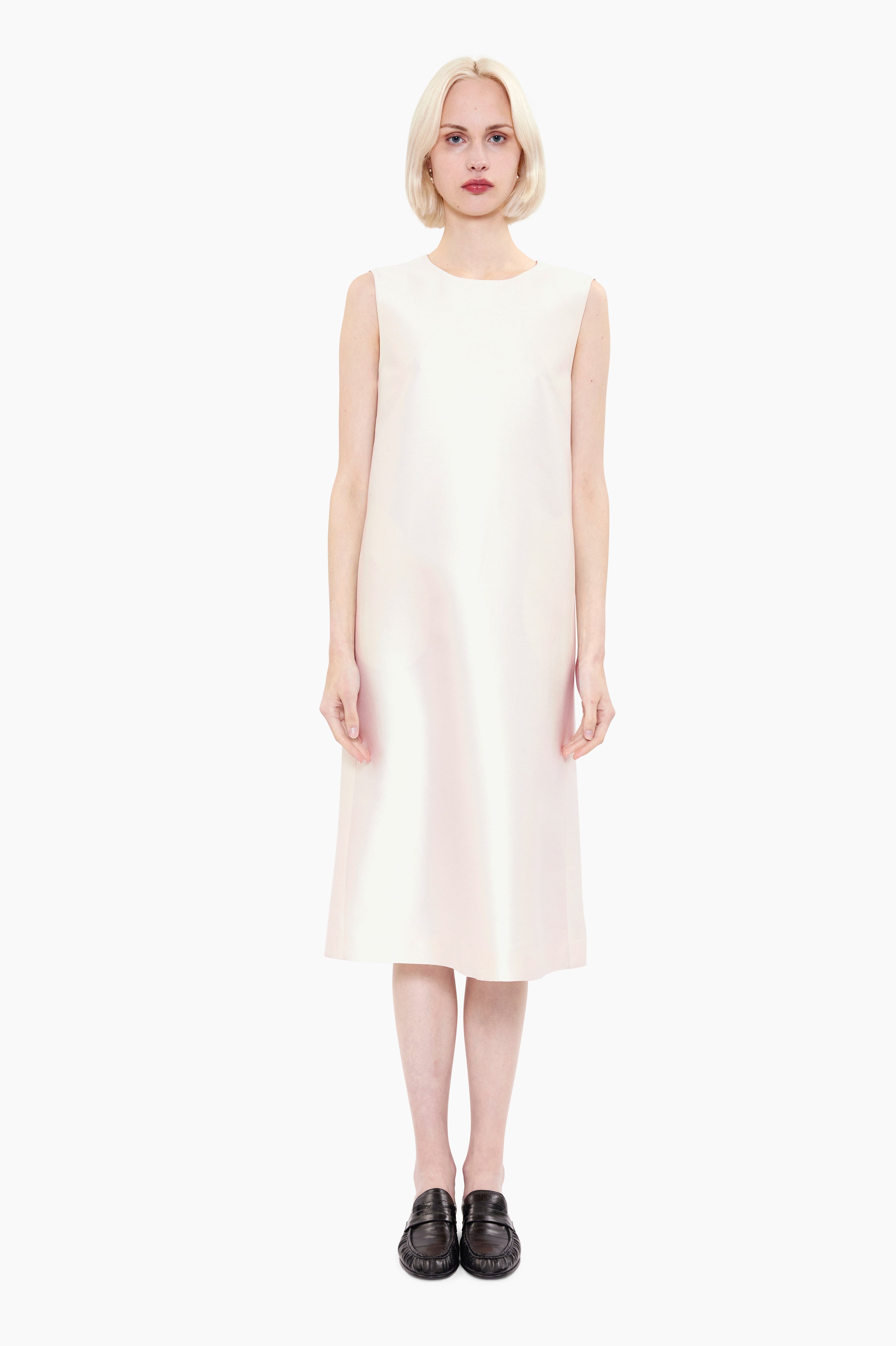 Maidstone cashmere Dress - Ivory – front view
