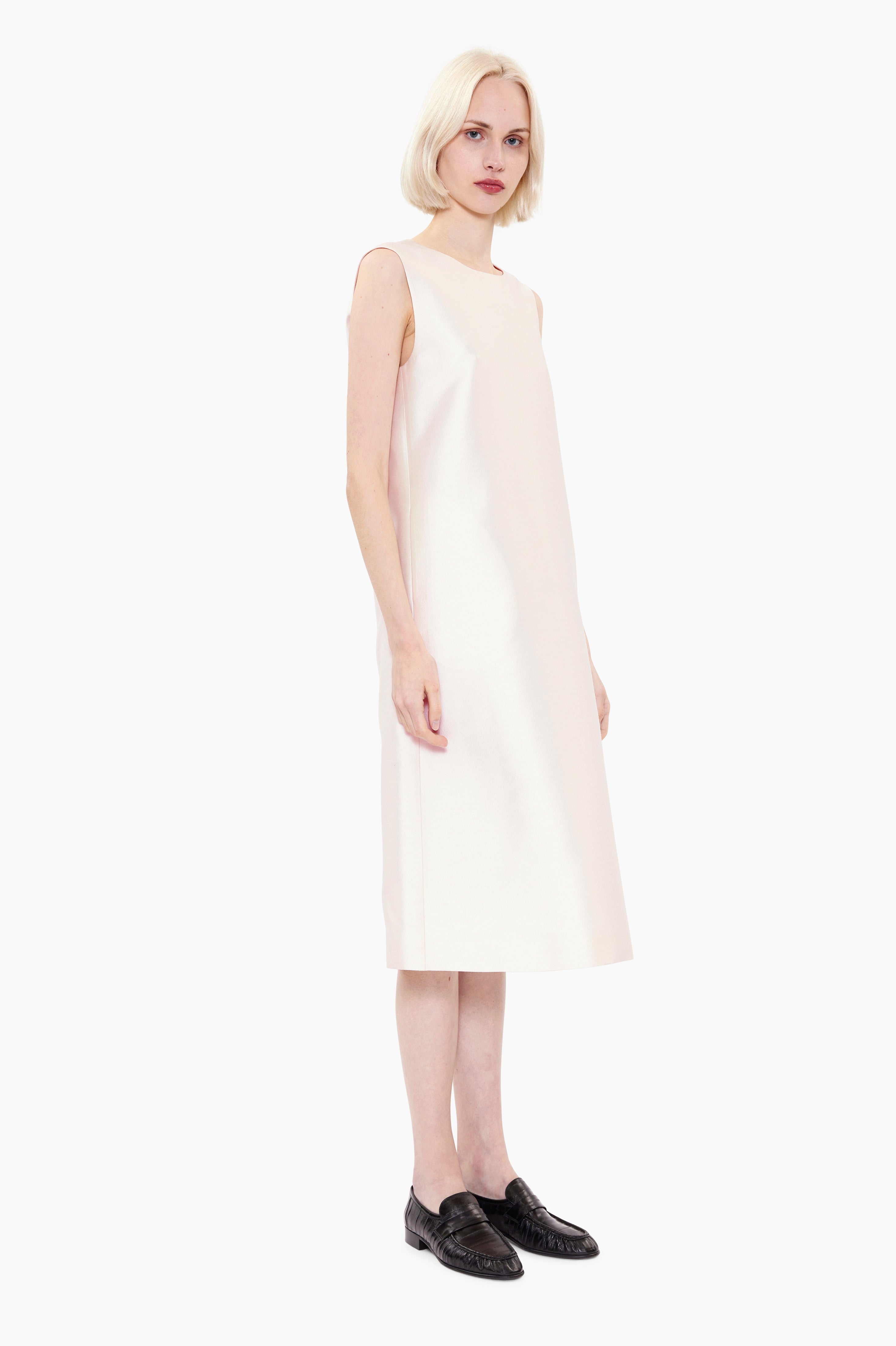Maidstone cashmere Dress - Ivory – side view