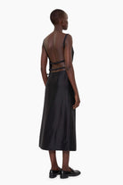 Isadora cashmere Dress - Black – back view