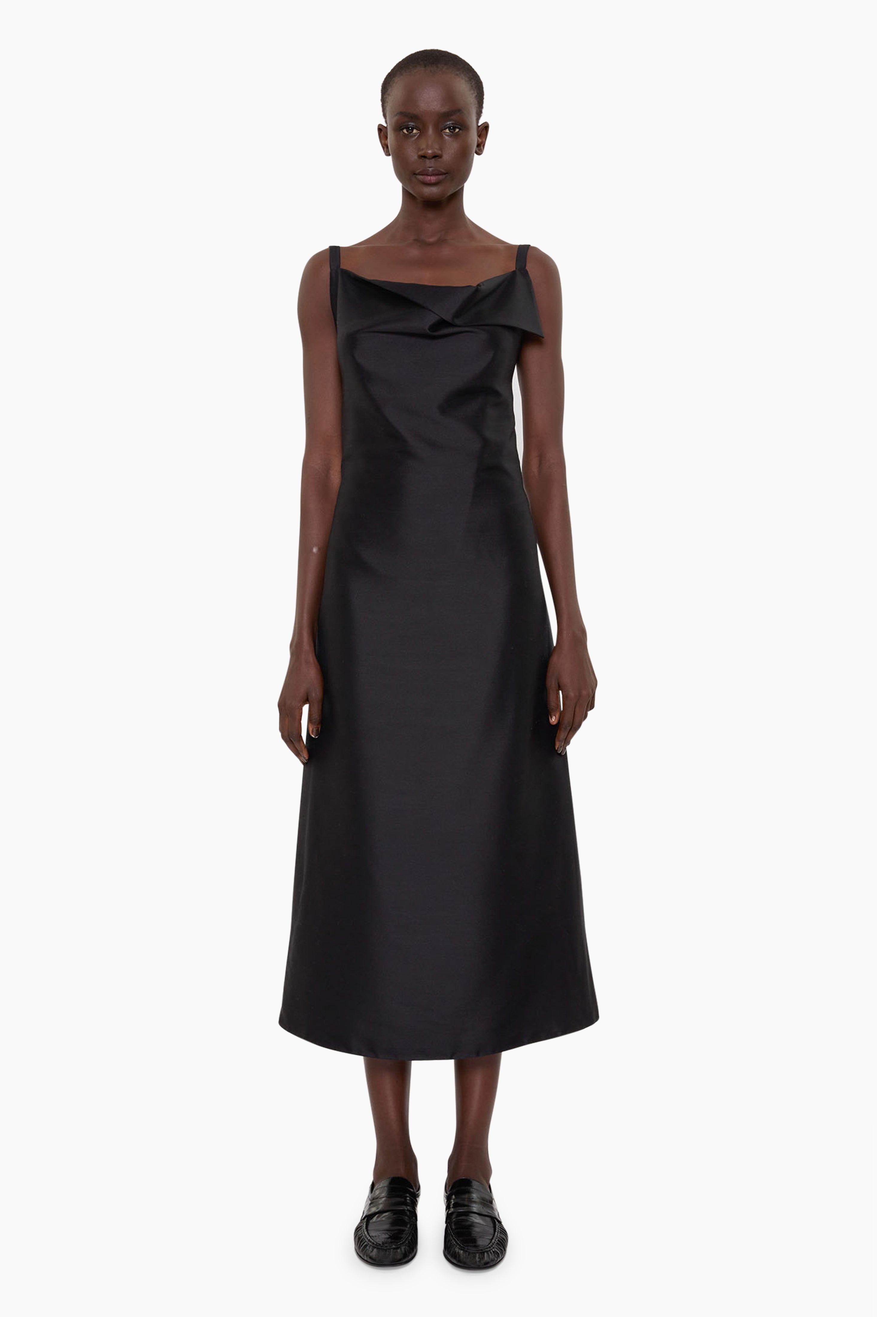 Isadora cashmere Dress - Black – front view