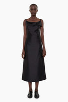 Isadora cashmere Dress - Black – front view