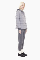 Amsterdam cashmere Jacket - Flannel Grey – side view