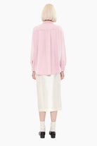 Longfield cashmere Skirt - Ivory – back view
