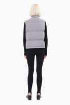 Niseko cashmere Jacket - Flannel Grey – back view