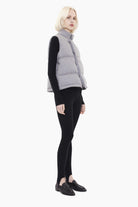 Niseko cashmere Jacket - Flannel Grey – side view