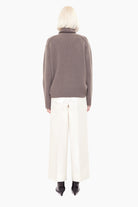 Embankment cashmere Sweater - Shiitake – back view