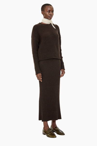 Raelyn Skirt - Brown Wood