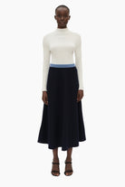 Olivia cashmere Skirt - Navy – front view