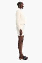 The Tate cashmere Jacket - Ivory – side view